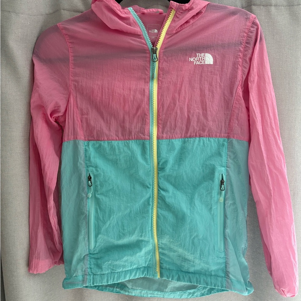 The North Face Pink and Teal Kids Jacket